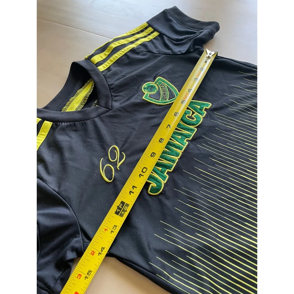 Jamaica Soccer Jersey & Shorts Set Youth Size 10-12 Black Green Yellow
